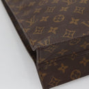 LOUIS VUITTON Monogram Sac Plat Hand Bag M51140 LV Auth 139344-14