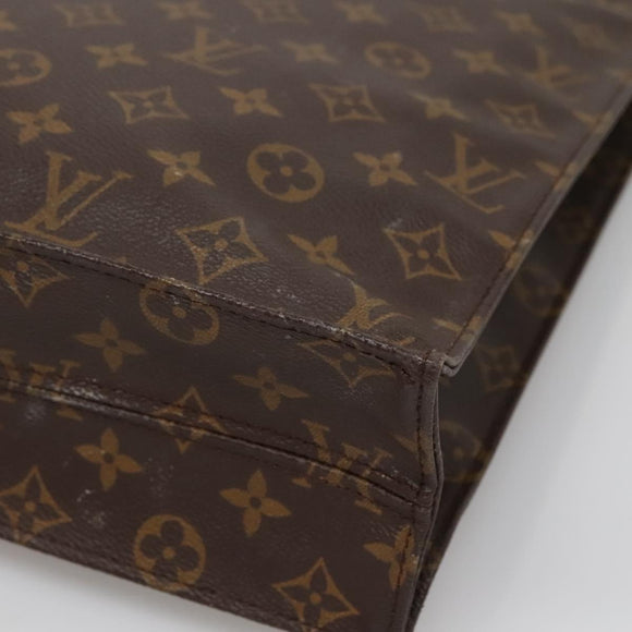 LOUIS VUITTON Monogram Sac Plat Hand Bag M51140 LV Auth 139344