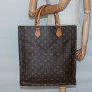 LOUIS VUITTON Monogram Sac Plat Hand Bag M51140 LV Auth 139344-19