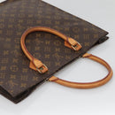 LOUIS VUITTON Monogram Sac Plat Hand Bag M51140 LV Auth 139344-6