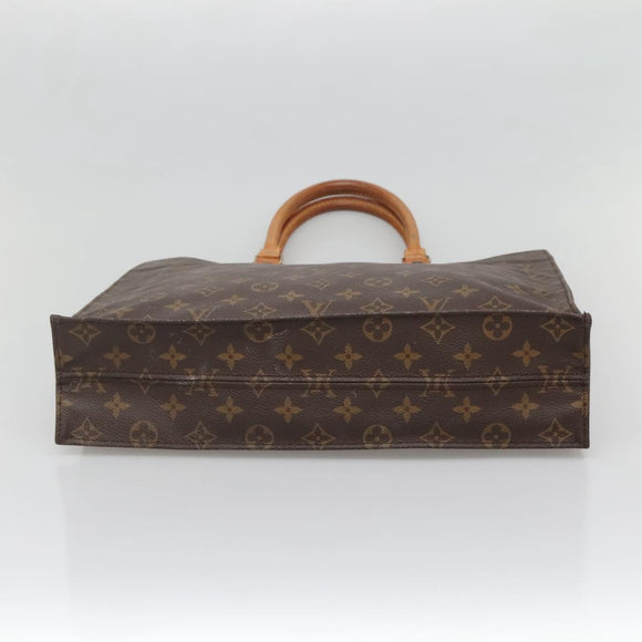 LOUIS VUITTON Monogram Sac Plat Hand Bag M51140 LV Auth 139344