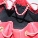 LOUIS VUITTON Epi Petit Noe Shoulder Bag Red M44107 LV Auth 139346-19
