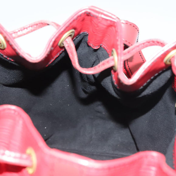 LOUIS VUITTON Epi Petit Noe Shoulder Bag Red M44107 LV Auth 139346