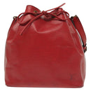 LOUIS VUITTON Epi Petit Noe Shoulder Bag Red M44107 LV Auth 139346-13