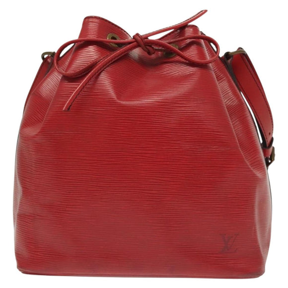 LOUIS VUITTON Epi Petit Noe Shoulder Bag Red M44107 LV Auth 139346