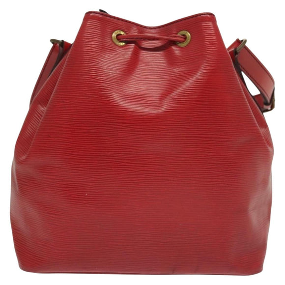 LOUIS VUITTON Epi Petit Noe Shoulder Bag Red M44107 LV Auth 139346