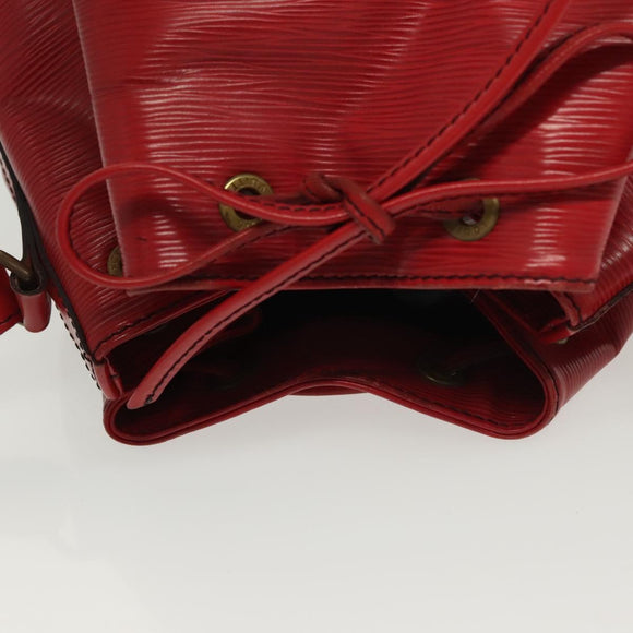 LOUIS VUITTON Epi Petit Noe Shoulder Bag Red M44107 LV Auth 139346