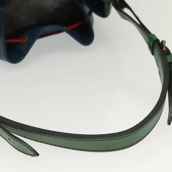 LOUIS VUITTON Epi Toriko Color Noe Bag Red Blue Green M44084 LV Auth 139347