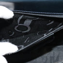 Salvatore Ferragamo Gancini Hand Bag Leather 2way Black Gold Auth 139351-23