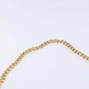 Salvatore Ferragamo Gancini Chain Shoulder Bag Enamel Black Gold Auth 139352-8