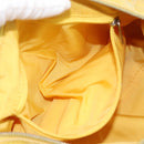 CHANEL New Travel Shoulder Bag Nylon Yellow Silver CC Auth 139359-22