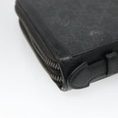 GUCCI GG Supreme Travel Case PVC Black 409206 Auth 139365-16