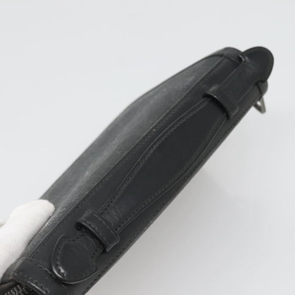 GUCCI GG Supreme Travel Case PVC Black 409206 Auth 139365