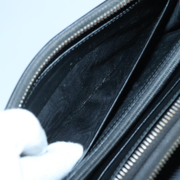 GUCCI GG Supreme Travel Case PVC Black 409206 Auth 139365