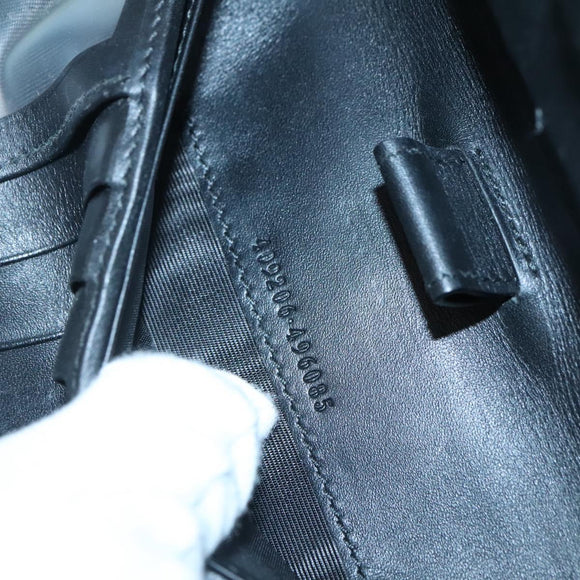 GUCCI GG Supreme Travel Case PVC Black 409206 Auth 139365