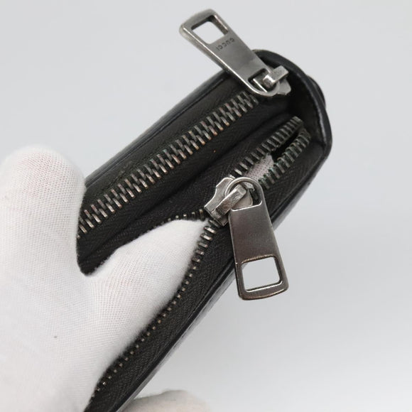 GUCCI GG Supreme Travel Case PVC Black 409206 Auth 139365