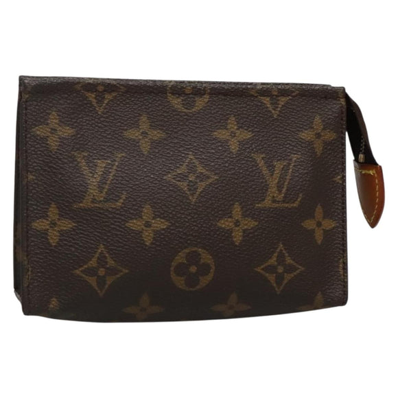 LOUIS VUITTON Monogram Poche Toilette 15 Etui M47546 LV Auth 139378