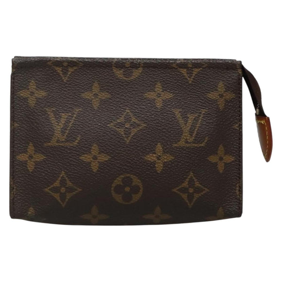 LOUIS VUITTON Monogram Poche Toilette 15 Etui M47546 LV Auth 139378