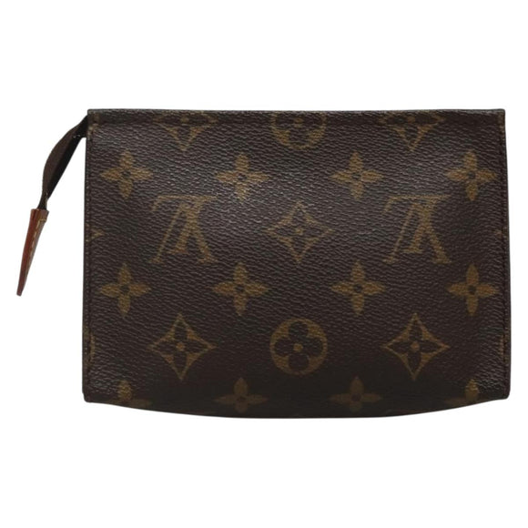 LOUIS VUITTON Monogram Poche Toilette 15 Pouch M47546 LV Auth 139378