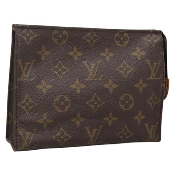 LOUIS VUITTON Monogram Poche Toilette 19 Pouch M47544 LV Auth 139379