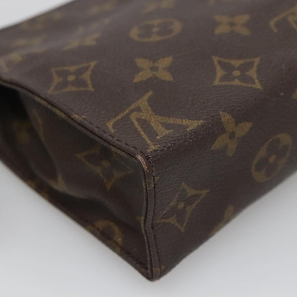 LOUIS VUITTON Monogram Poche Toilette 19 Pouch M47544 LV Auth 139379