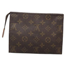 LOUIS VUITTON Monogram Poche Toilette 19 Pouch M47544 LV Auth 139379-2