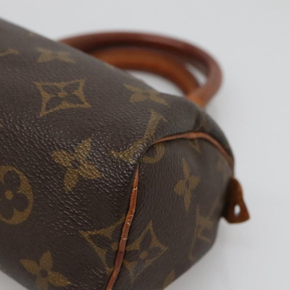 LOUIS VUITTON Monogram Mini Speedy Hand Bag M41534 LV Auth 139380