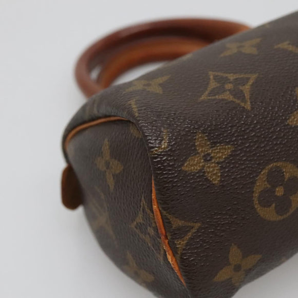 LOUIS VUITTON Monogram Mini Speedy Hand Bag M41534 LV Auth 139380