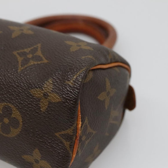 LOUIS VUITTON Monogram Mini Speedy Hand Bag M41534 LV Auth 139380