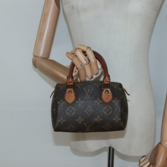 LOUIS VUITTON Monogram Mini Speedy Hand Bag M41534 LV Auth 139380