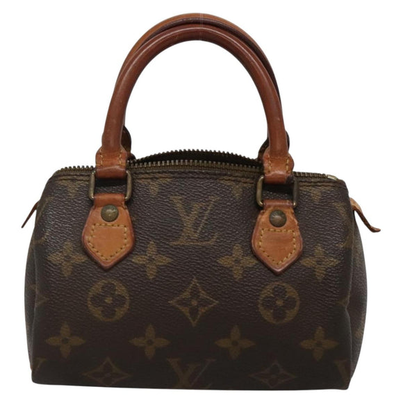 LOUIS VUITTON Monogram Mini Speedy Hand Bag M41534 LV Auth 139380