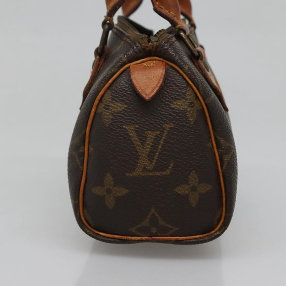 LOUIS VUITTON Monogram Mini Speedy Hand Bag M41534 LV Auth 139380