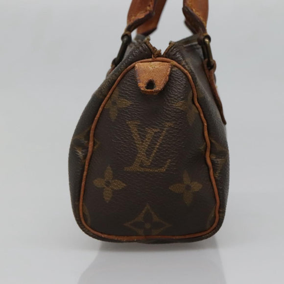 LOUIS VUITTON Monogram Mini Speedy Hand Bag M41534 LV Auth 139380
