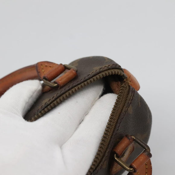 LOUIS VUITTON Monogram Mini Speedy Hand Bag M41534 LV Auth 139380