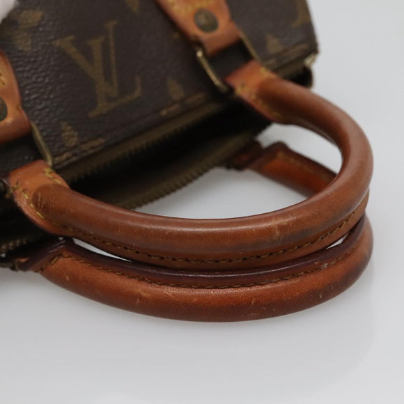 LOUIS VUITTON Monogram Mini Speedy Hand Bag M41534 LV Auth 139380