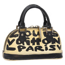 LOUIS VUITTON Monogram graffiti Armahorizontal Hand Bag Black M92175 Auth 139384-1