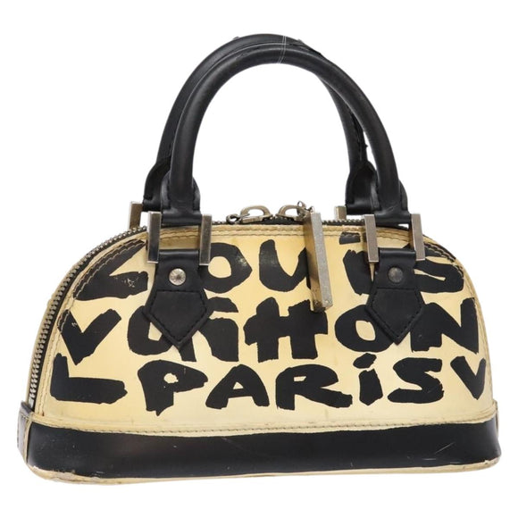 LOUIS VUITTON Monogram graffiti Armahorizontal Hand Bag Black M92175 Auth 139384