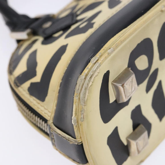 LOUIS VUITTON Monogram graffiti Armahorizontal Hand Bag Black M92175 Auth 139384