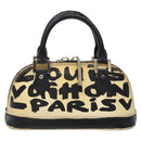 LOUIS VUITTON Monogram graffiti Armahorizontal Hand Bag Black M92175 Auth 139384-13