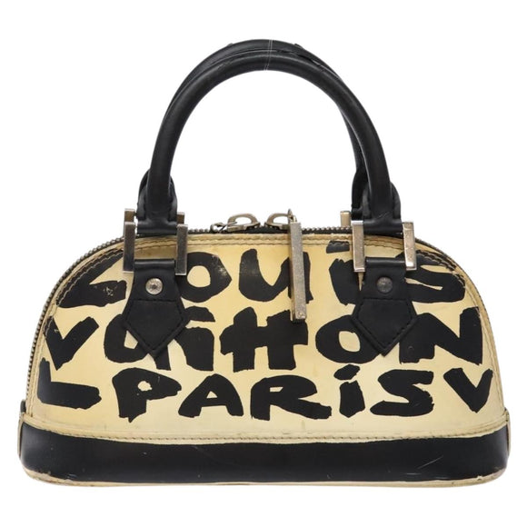 LOUIS VUITTON Monogram graffiti Armahorizontal Hand Bag Black M92175 Auth 139384
