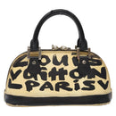 LOUIS VUITTON Monogram graffiti Armahorizontal Hand Bag Black M92175 Auth 139384-2