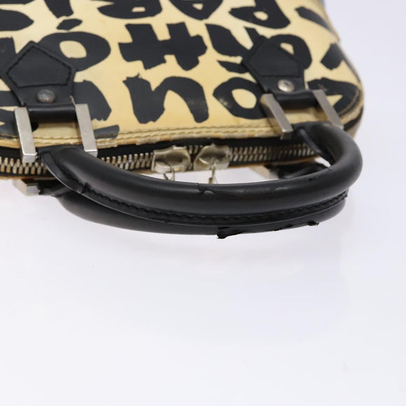 LOUIS VUITTON Monogram graffiti Armahorizontal Hand Bag Black M92175 Auth 139384