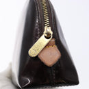 LOUIS VUITTON Monogram Vernis Pochette Cosmetic PM Amarante M91495 Auth 139388-8