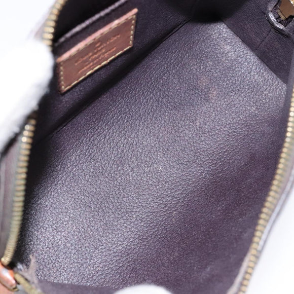 LOUIS VUITTON Monogram Vernis Pochette Cosmetic PM Amarante M91495 Auth 139388