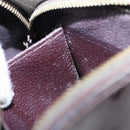 LOUIS VUITTON Monogram Vernis Pochette Cosmetic PM Amarante M91495 Auth 139388-12