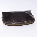 LOUIS VUITTON Monogram Vernis Pochette Cosmetic PM Amarante M91495 Auth 139388-5