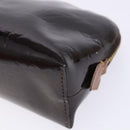 LOUIS VUITTON Monogram Vernis Pochette Cosmetic PM Amarante M91495 Auth 139388-7