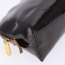 LOUIS VUITTON Monogram Vernis Pochette Cosmetic PM Amarante M91495 Auth 139388-14