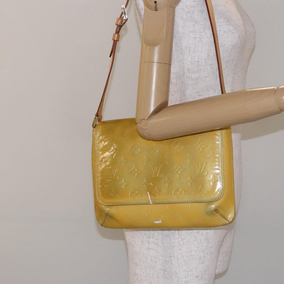 LOUIS VUITTON Monogram Vernis Thompson Street Bag Gris M91008 LV Auth 139390