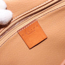 CELINE Macadam Canvas Shoulder Bag PVC Leather Brown Gold Auth 139393-20